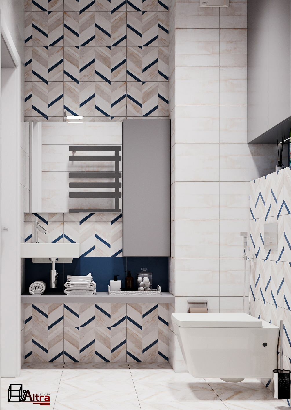 Частичный дизайн-проект квартиры в ЖК Европейский берег