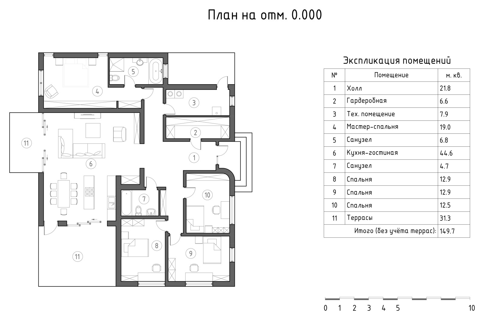 Дом в коттеджном посёлке Краснодара для 5 человек