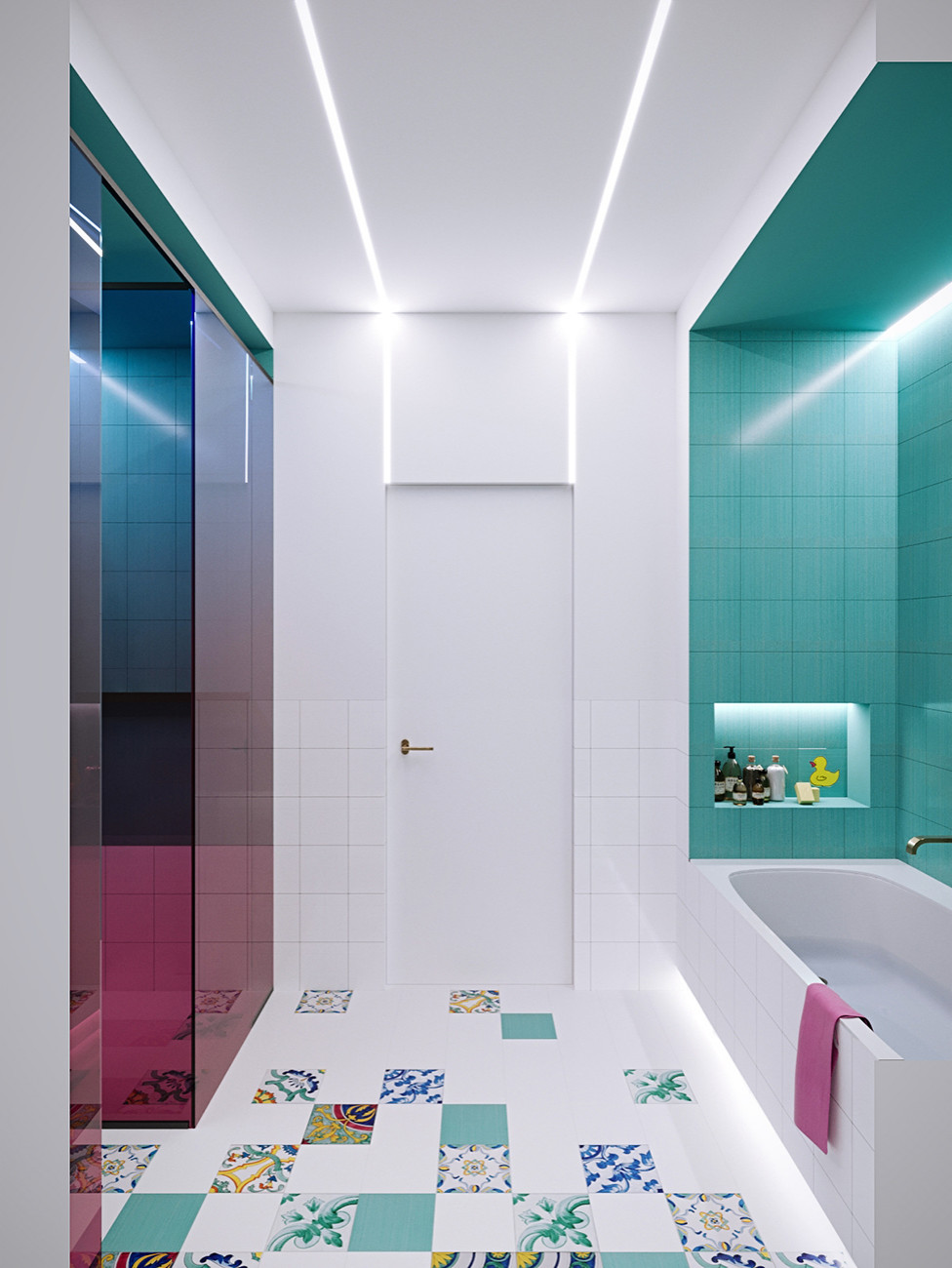 Детская ванная. Таунхаус в ЖК "Парк Авеню"