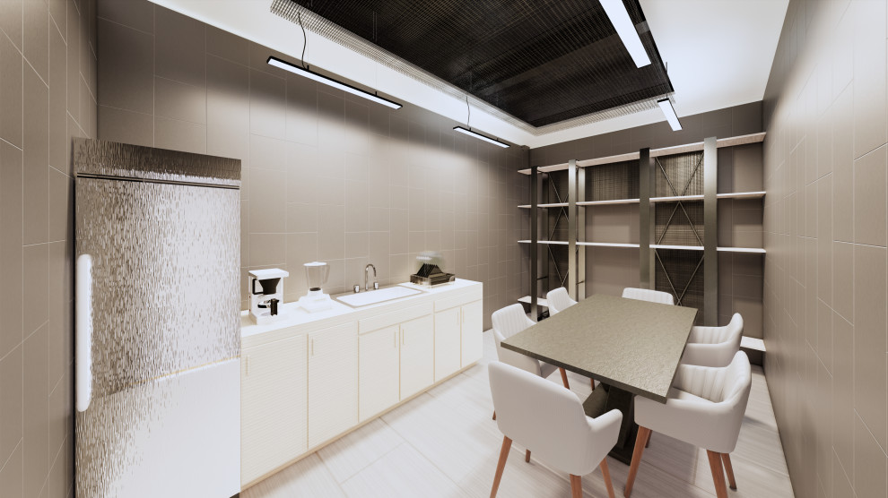 Интерьерные решения для встроенной офисной части при оконном производстве