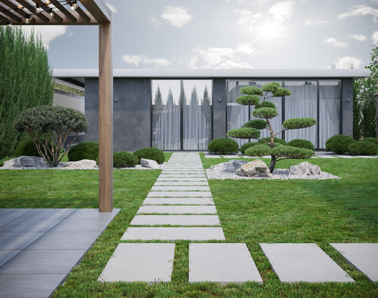 Проект благоустройства территории частного дома