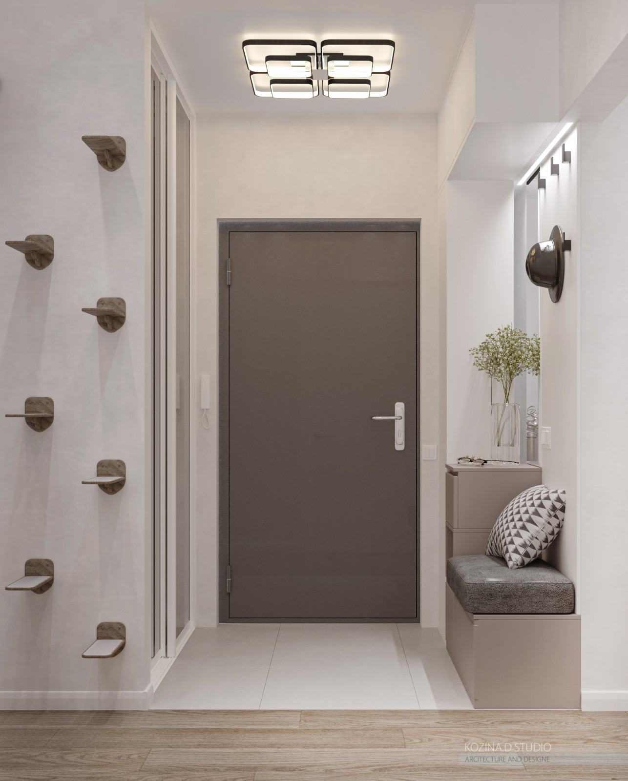 Проект трехкомнатной квариты (82 м²) в Санкт-Петербурге