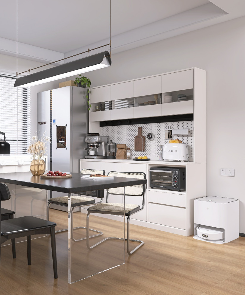 Современная кухня-гостиная 58 м²