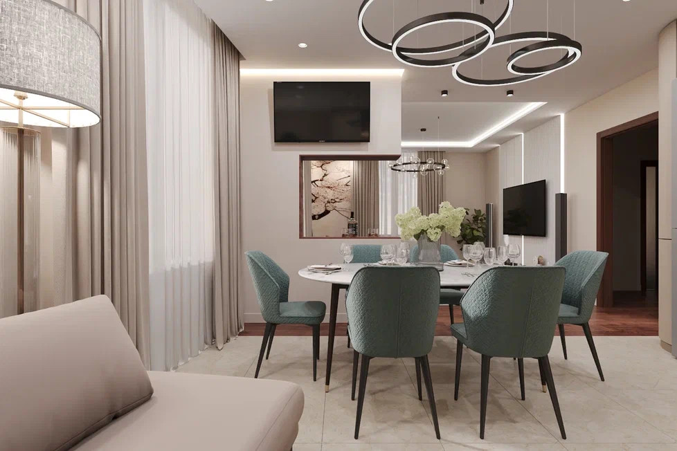 Ремонт квартиры в спокойных и теплых тонах