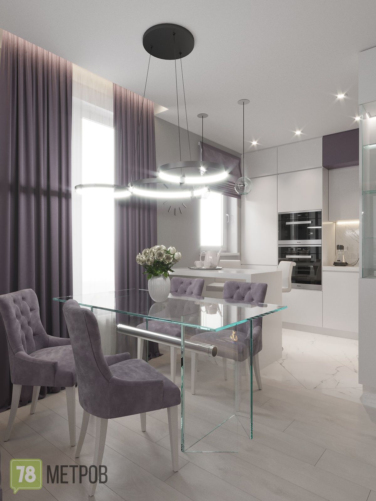 Дизайн-проект квартиры в ЖК "Легенда" на Дальневосточном