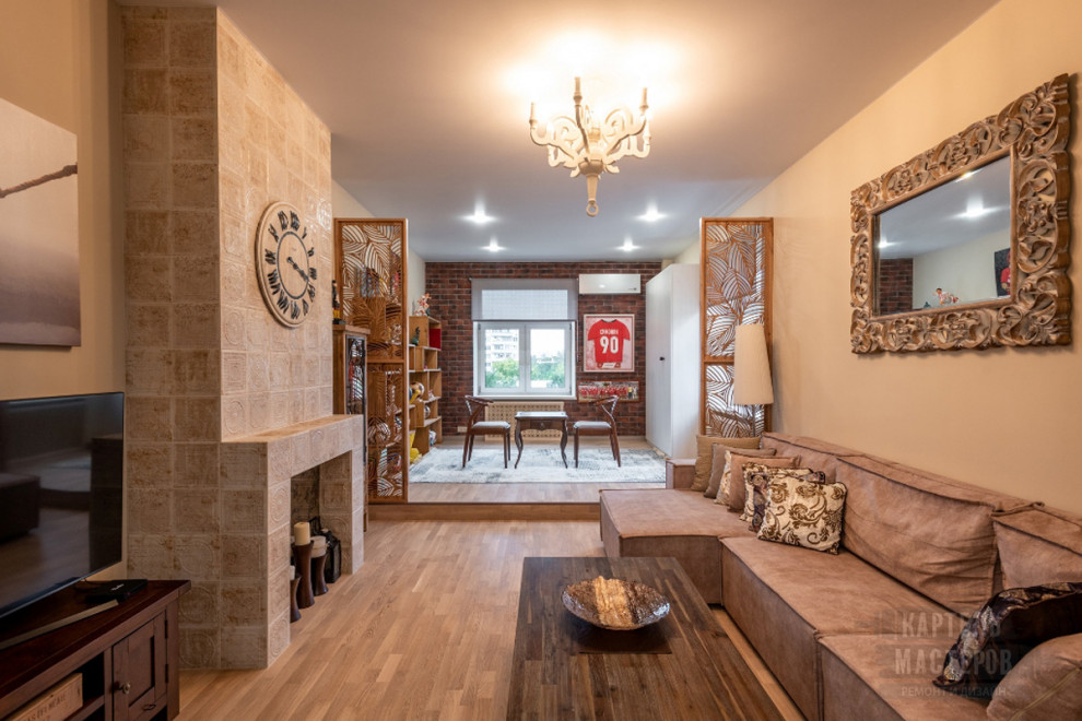 Капитальный ремонт двухкомнатной квартиры в стиле фьюжн