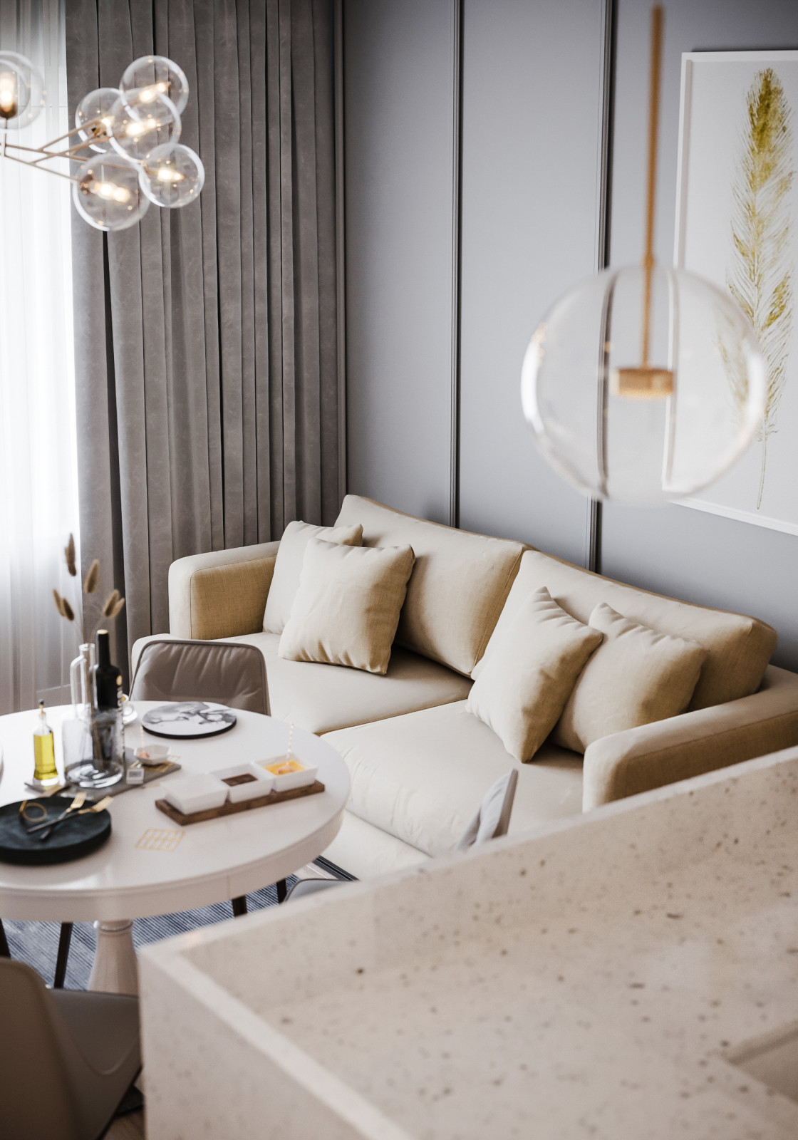 Apartamento de tres pisos