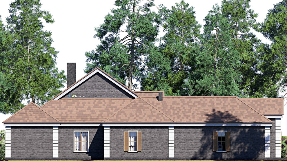 Проект одноэтажного дома 27х20м S297м2 F-17090