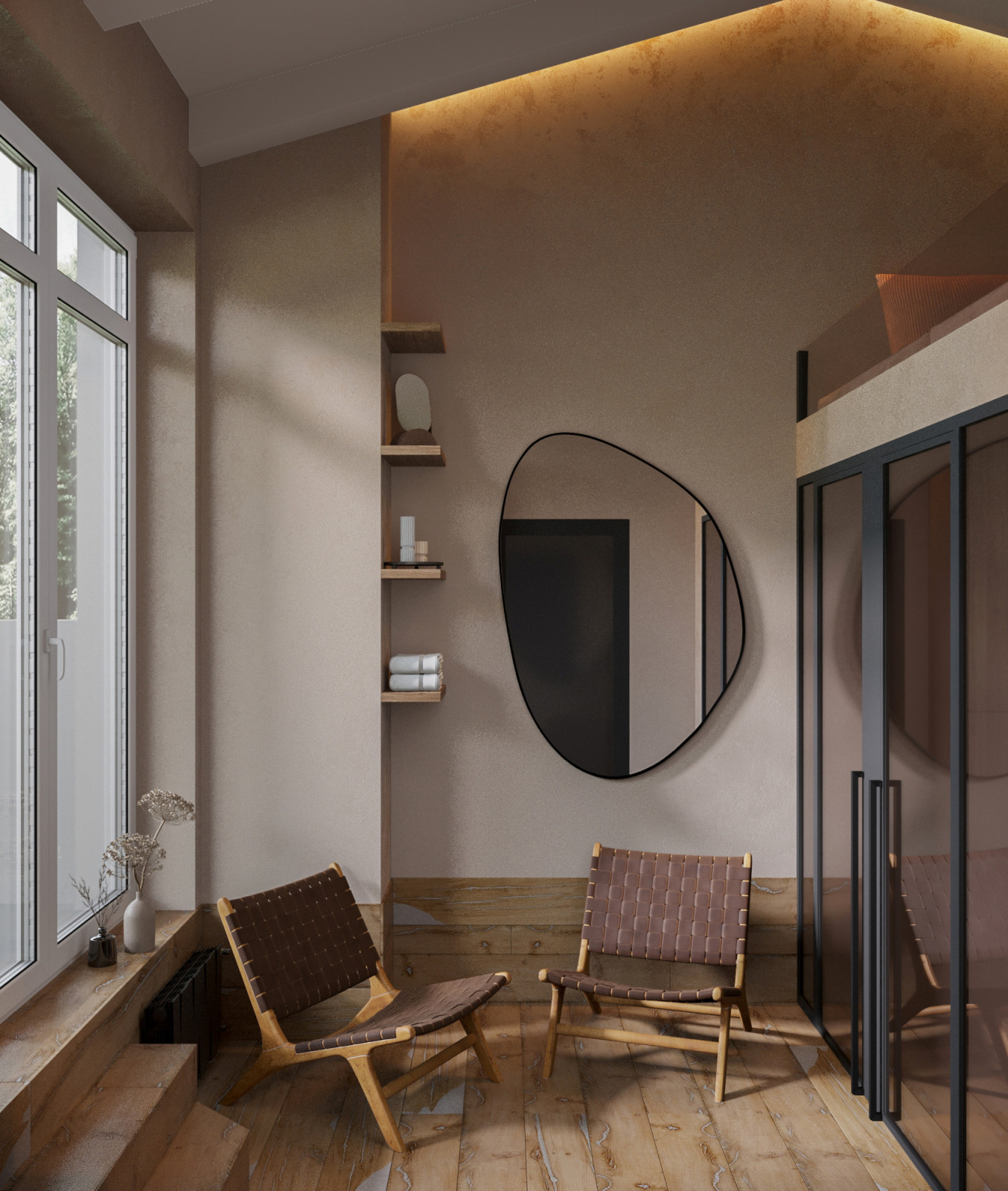 Зона отдыха - коридор