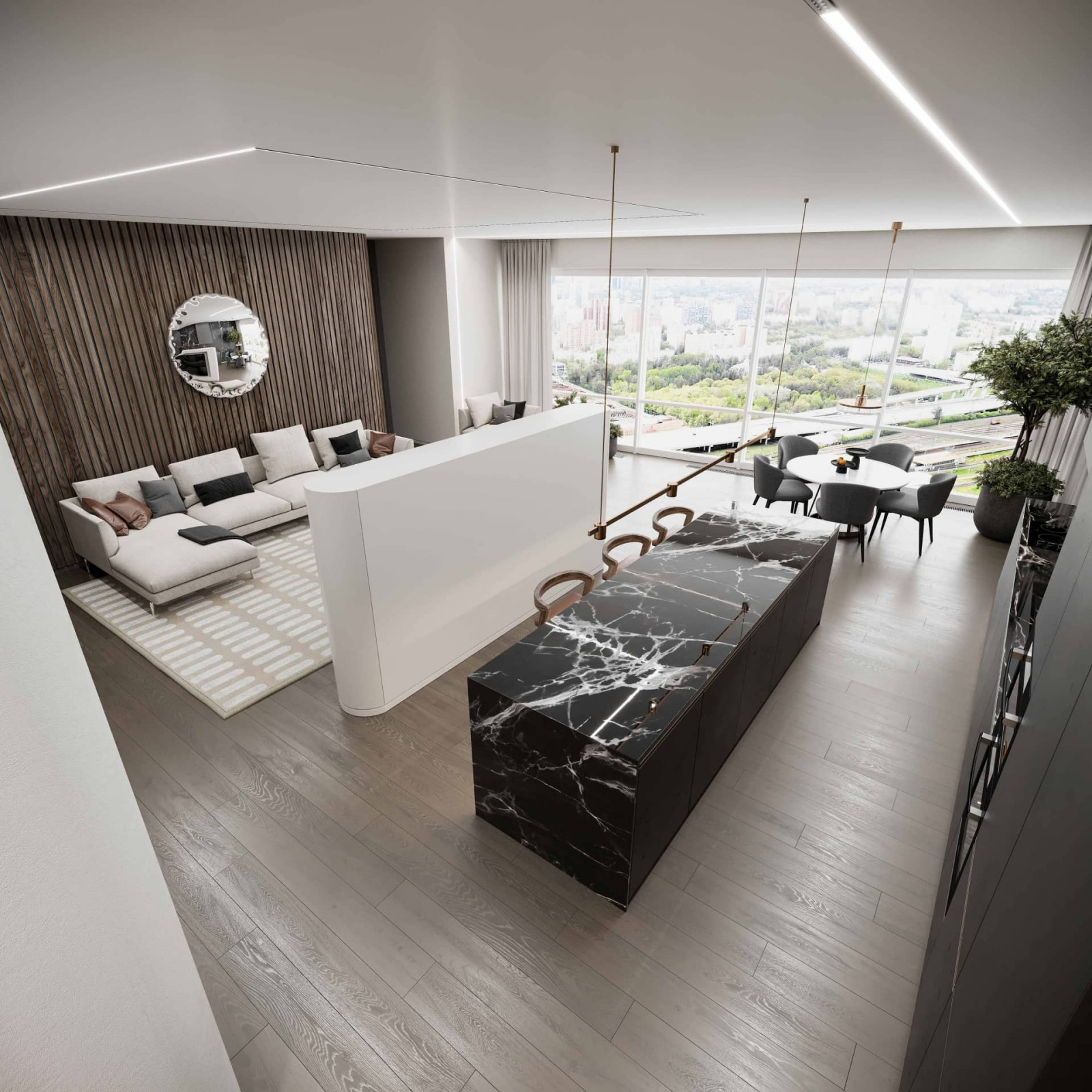 Дизайн и ремонт квартиры в ЖК «Кутузовская Ривьера» — Космос в городе