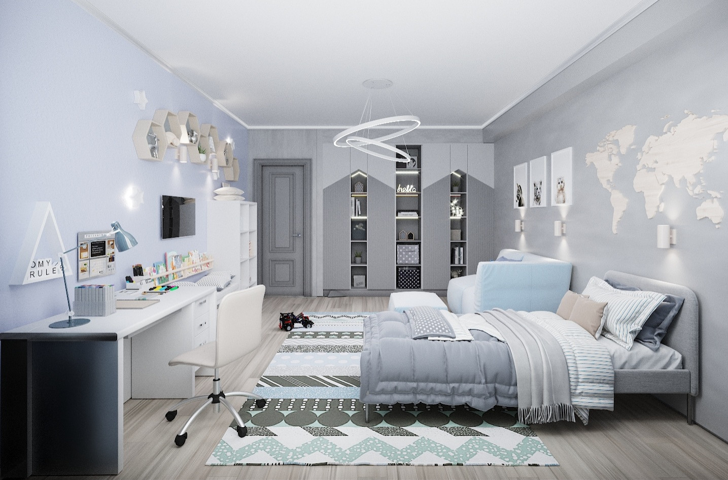 Трехкомнатная квартира в ЖК "Серебряный бор"