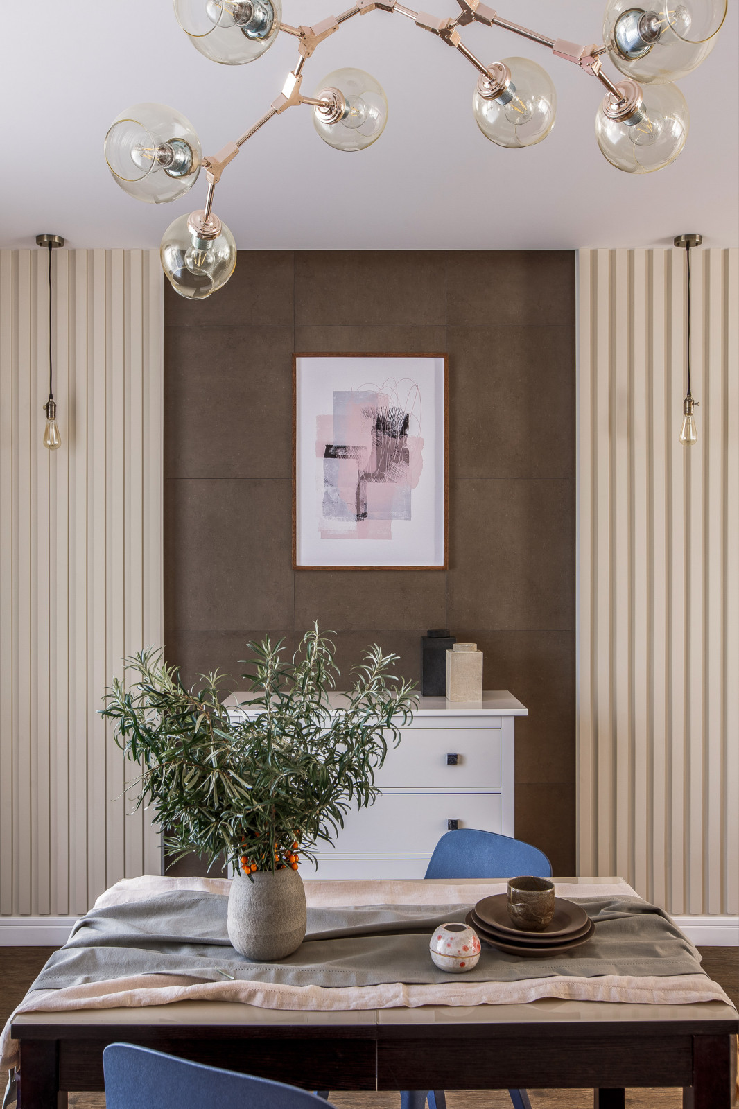 Кухня гостиная из проекта Дом для семьи из 4 человек