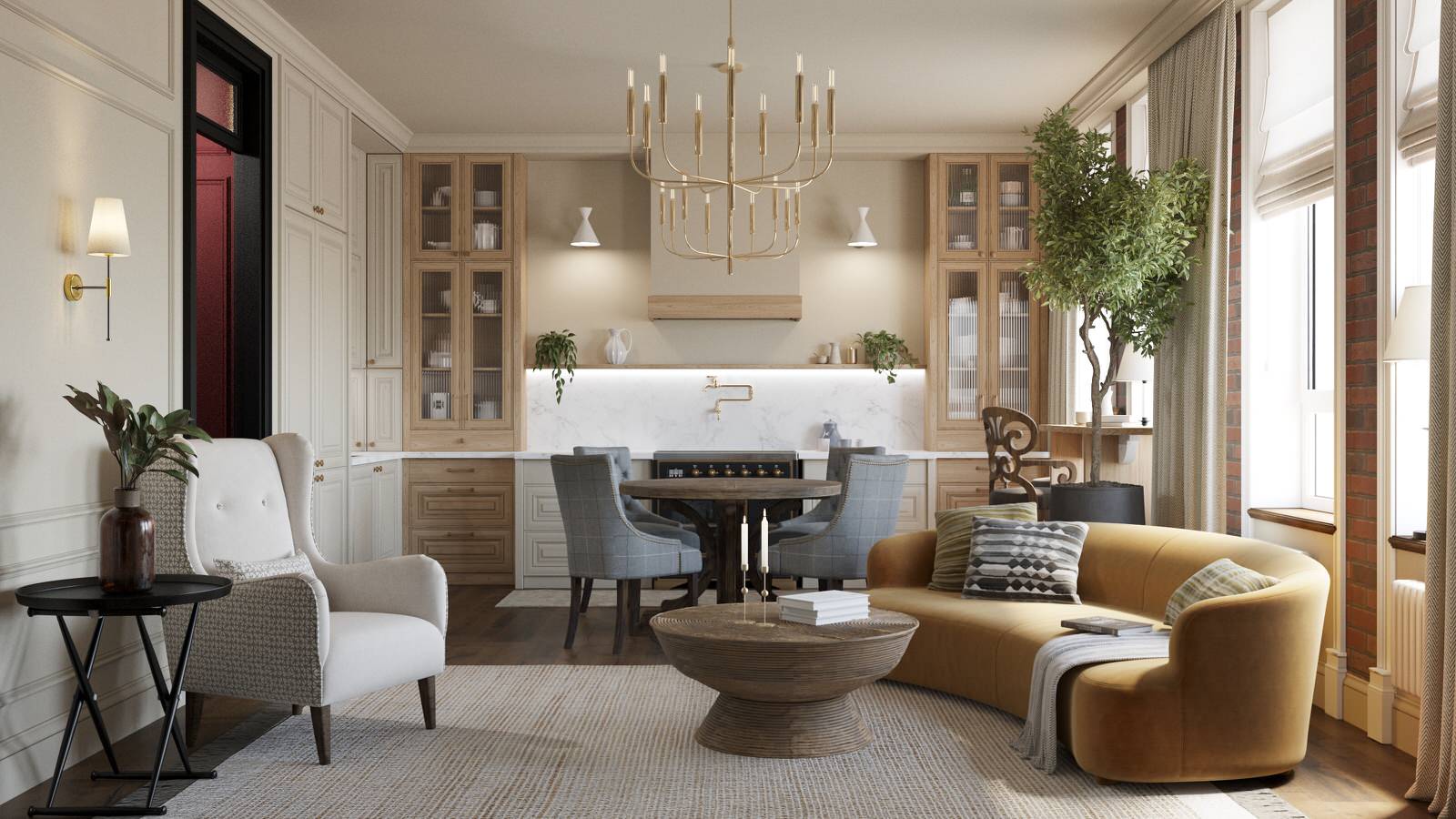 Кухня-гостиная