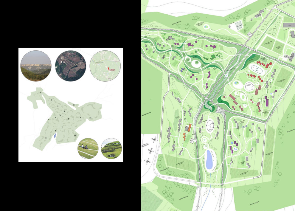 Разработка генплана восстановления села в виде экологического поселения