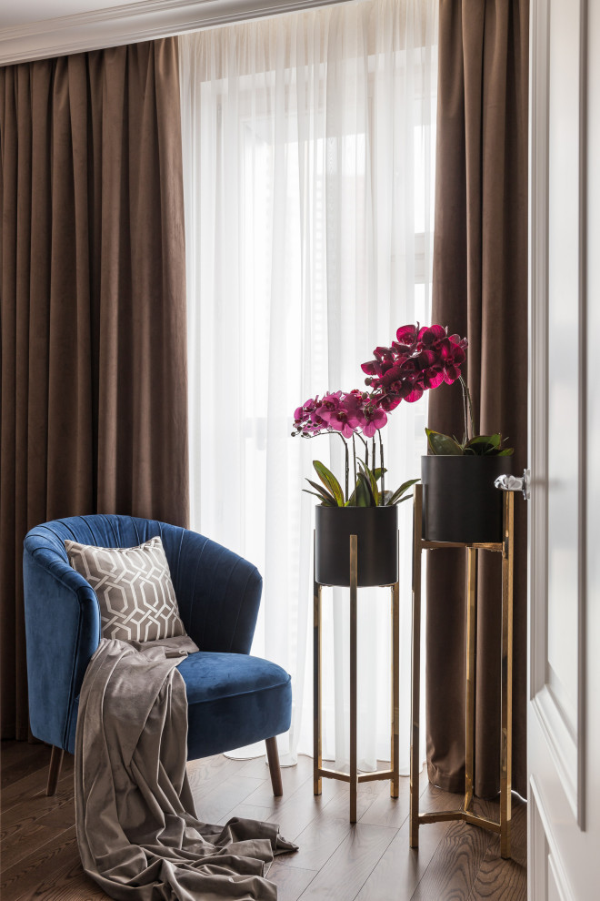 Квартира с сочными акцентами в Неоклассике