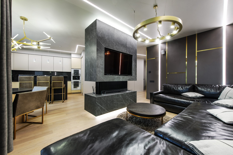 Гостиная. Дизайн проект квартиры на Петровском острове