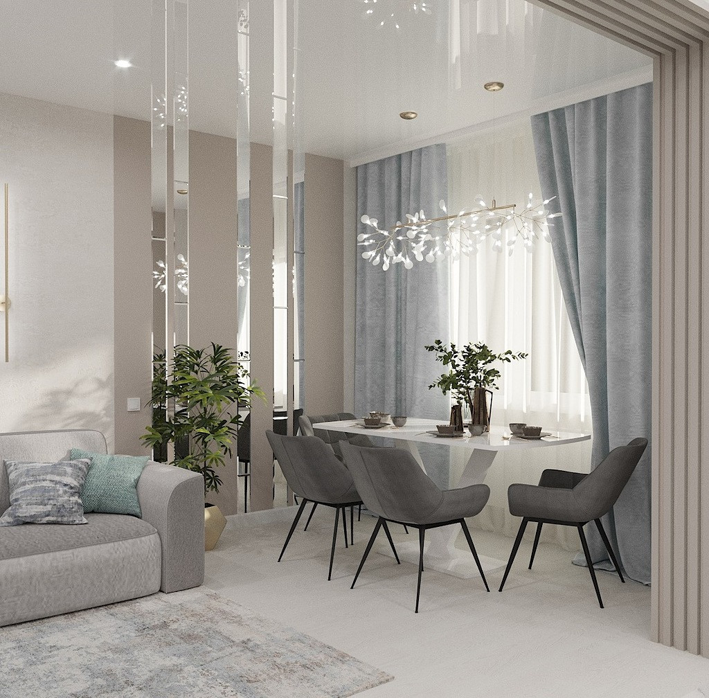 Дизайн кухни-гостиной