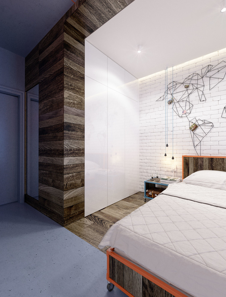 Houzz Украина: Лофт с полицейским зеркалом для танцовщицы