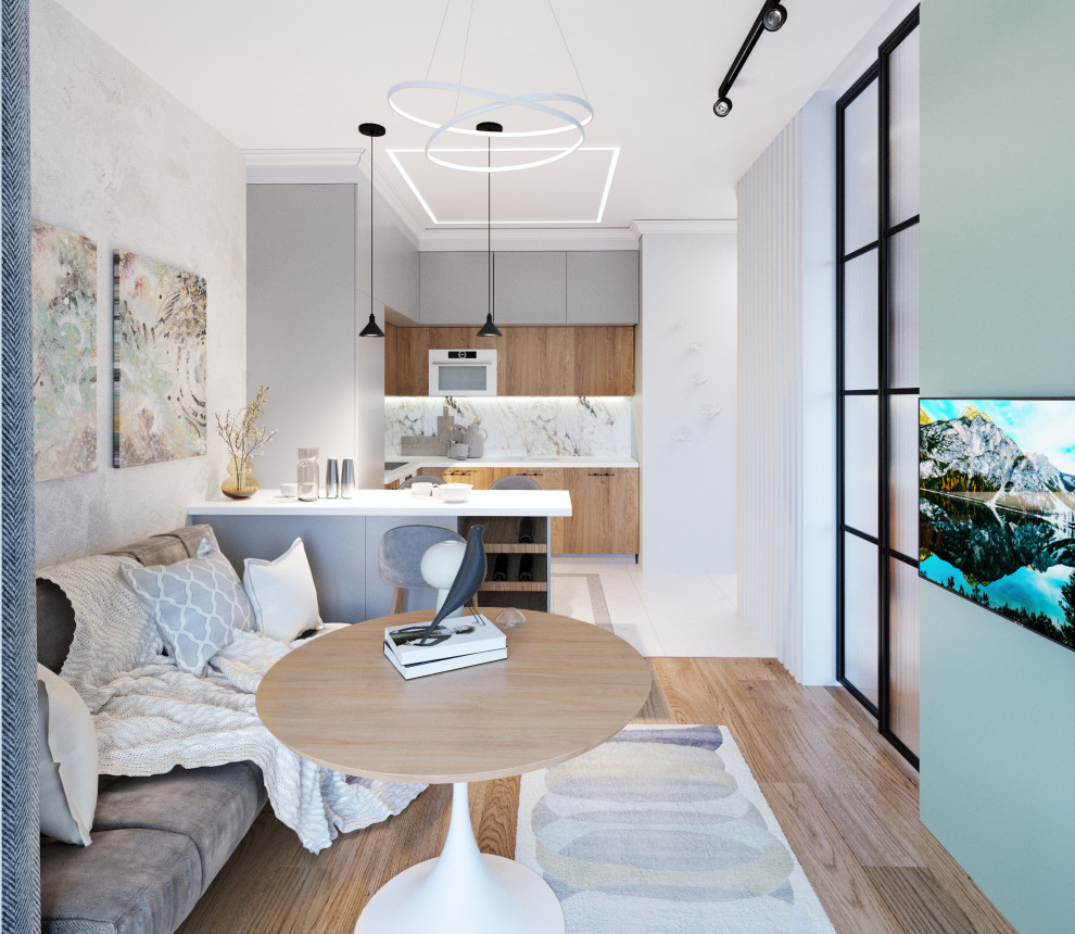 Однокомнатная квартира ЖК 2119 Кухня-гостиная