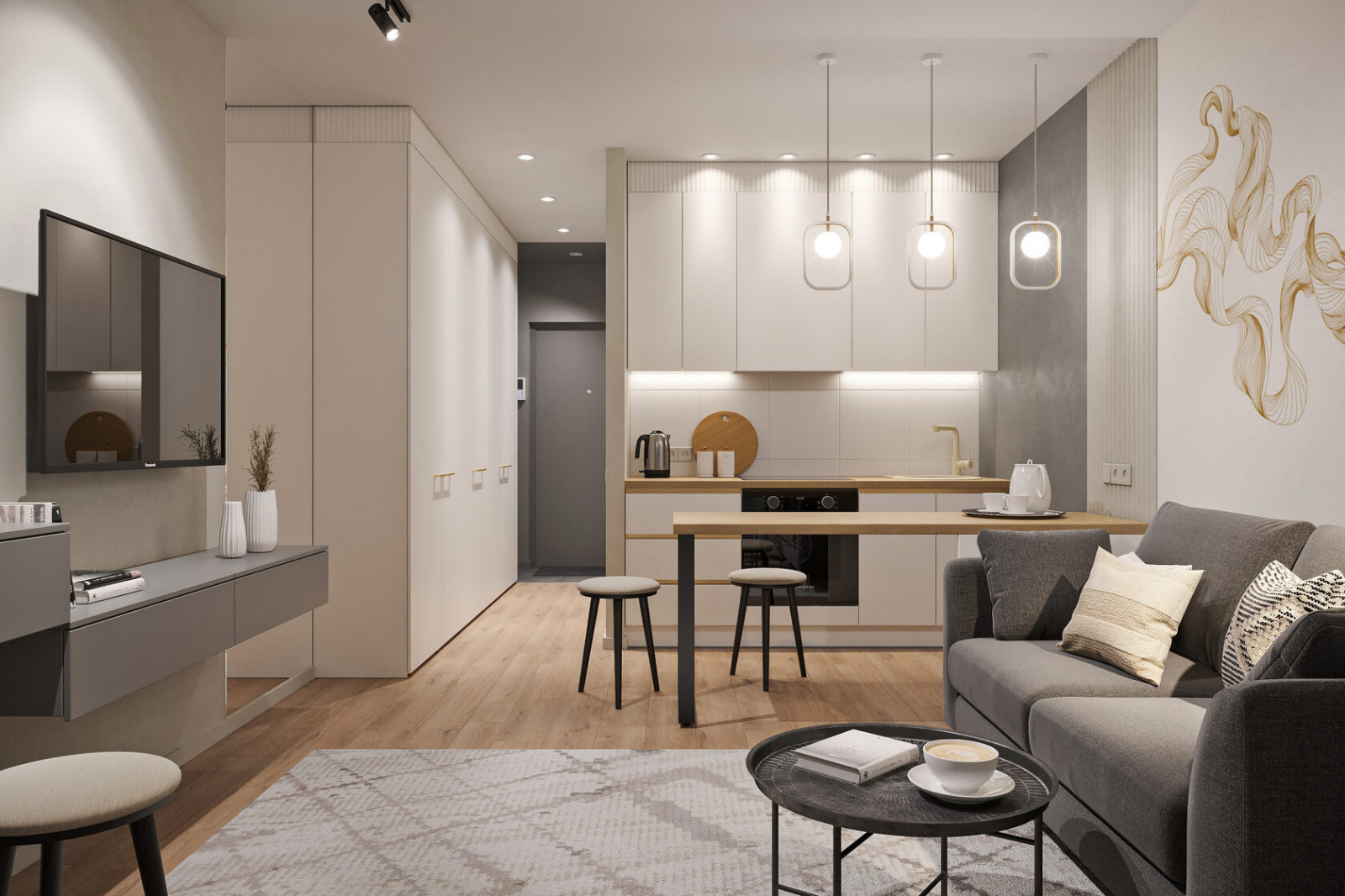 Обложка проекта: Студия для девушки - студентки