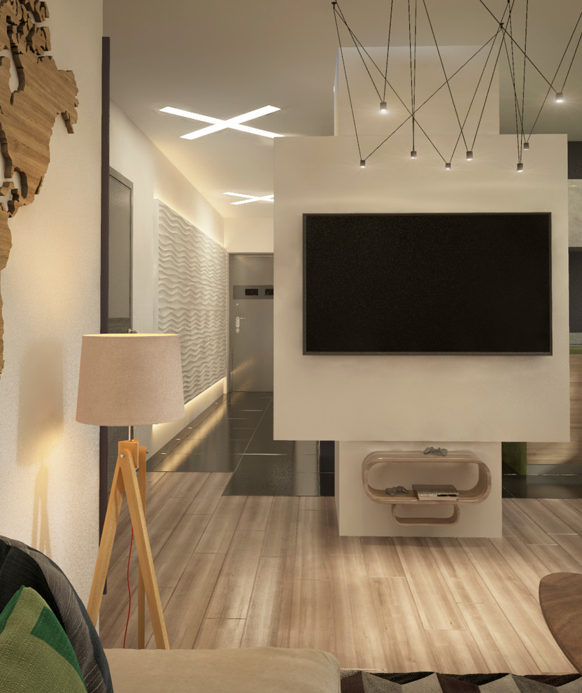 Зал, вид на коридор