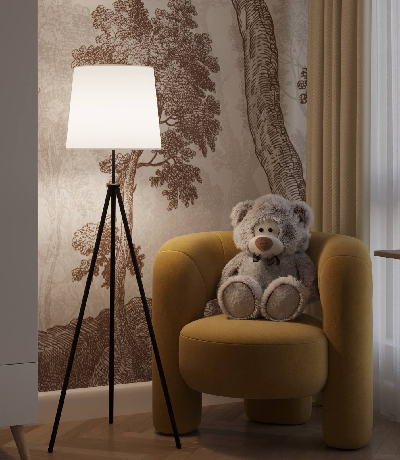 Дизайн детской комнаты ЖК Атлант Тверь