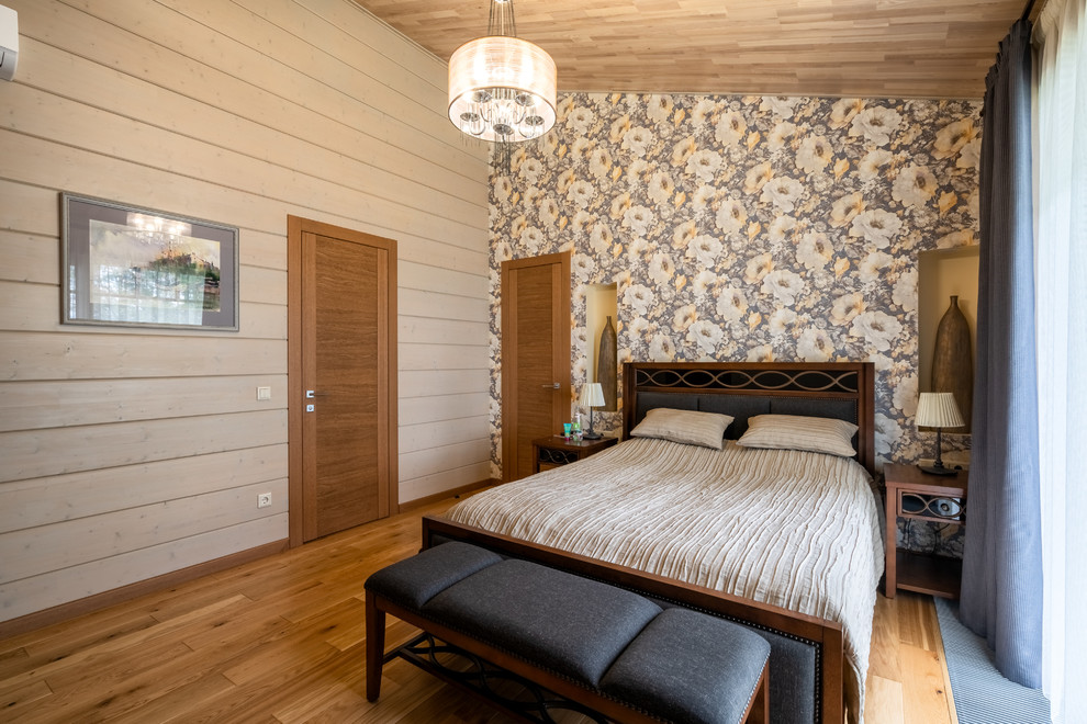 Деревянный дом с современном стиле