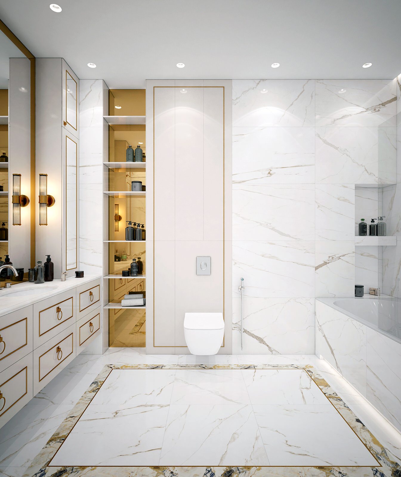 Элегантная и строгая современная классика - 80 кв.м.