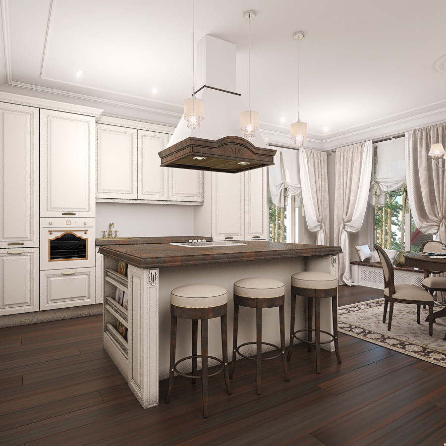 Классический интерьер коттеджа