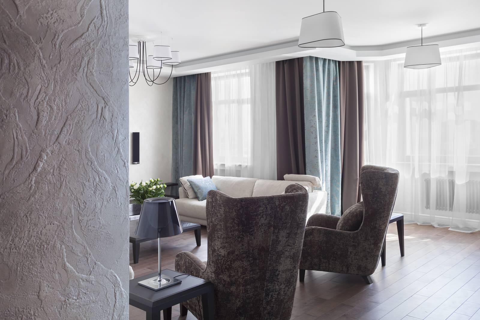 Декоративная штукатурка в интерьере