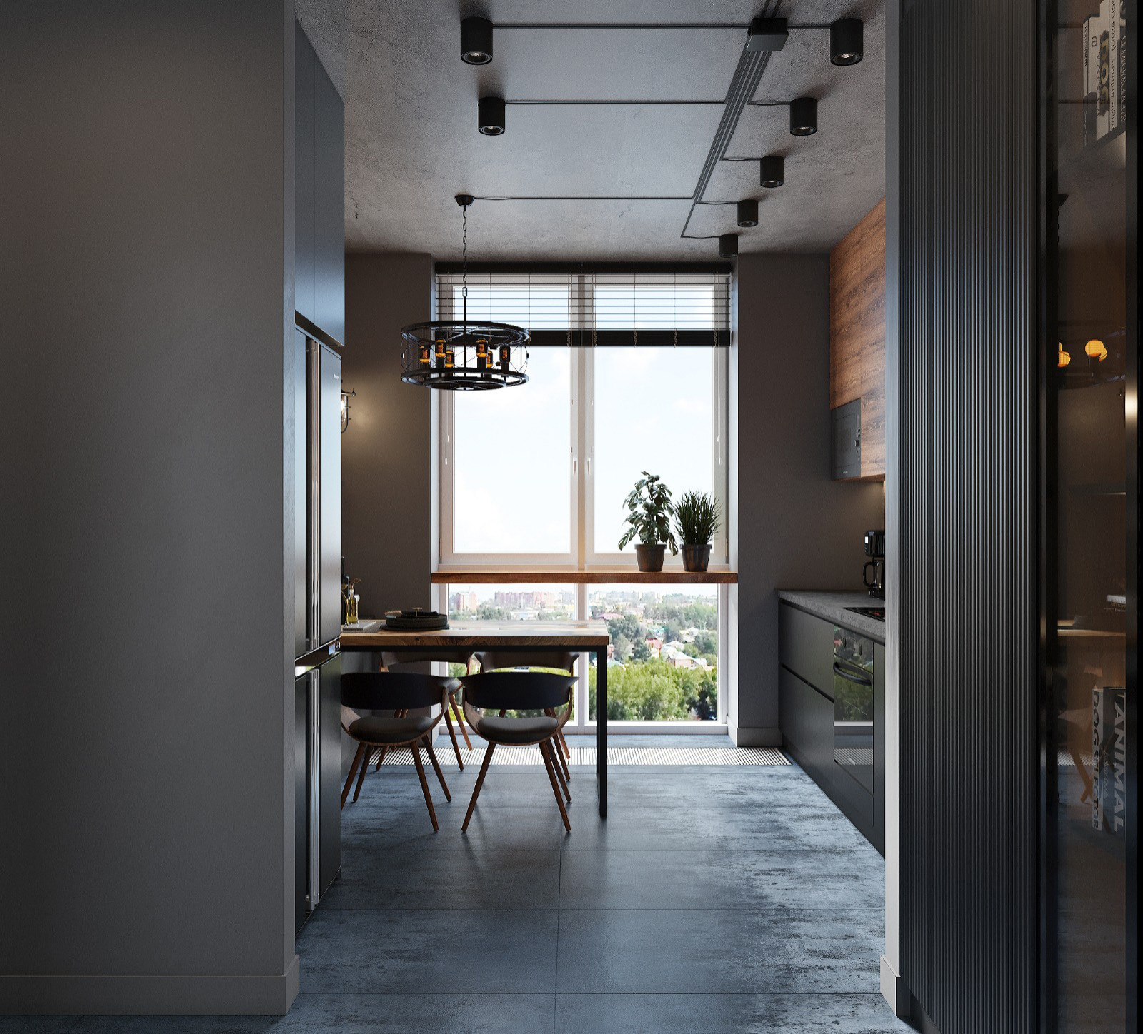 Двушка с элементами лофт 48 м2