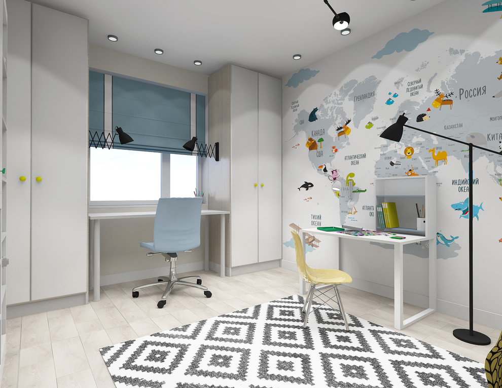 Проект квартиры в современном стиле "Территория детства"