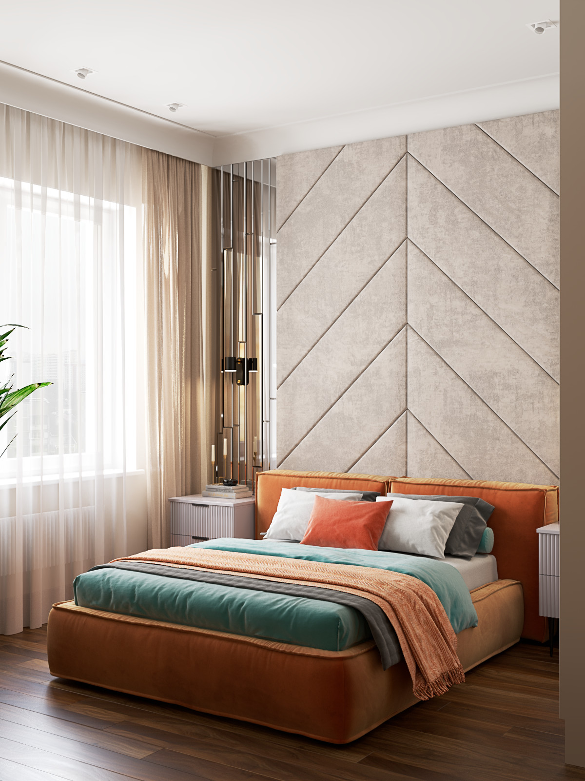 Визуализация трехномнатной квартиры для студии EEDS