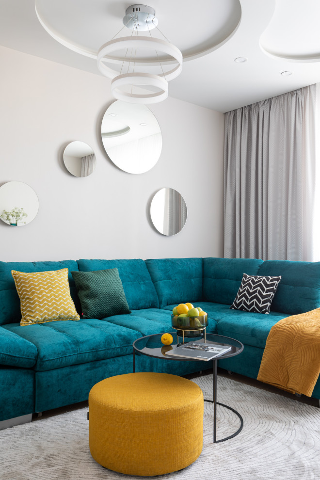 яркий интерьер квартиры 71 кв.м. в г. Калининграде