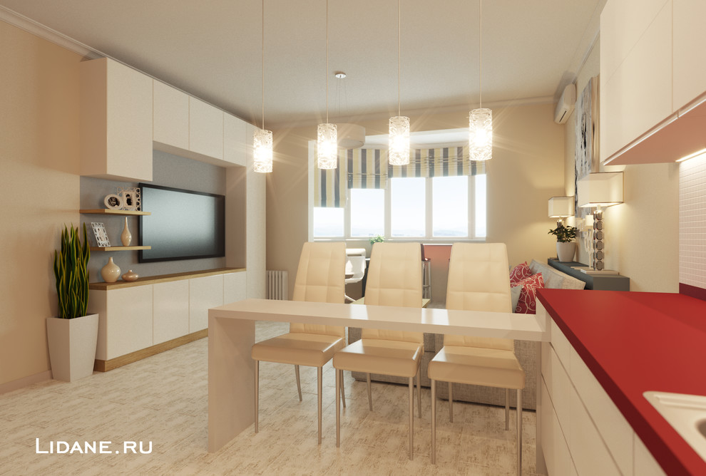 Обложка проекта: Двухкомнатная квартира 58 м.кв. ЖК «Сияние Сочи», ул.Виноградная.