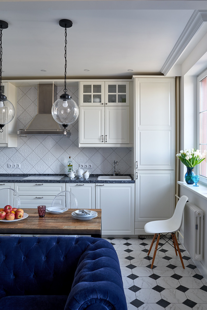 Гостиная-столовая для Кати Гордон. Дизайнер Марина Зверева