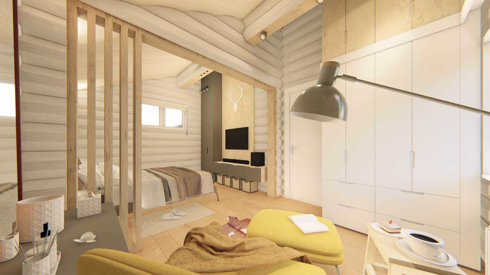 Интерьер главной спальни