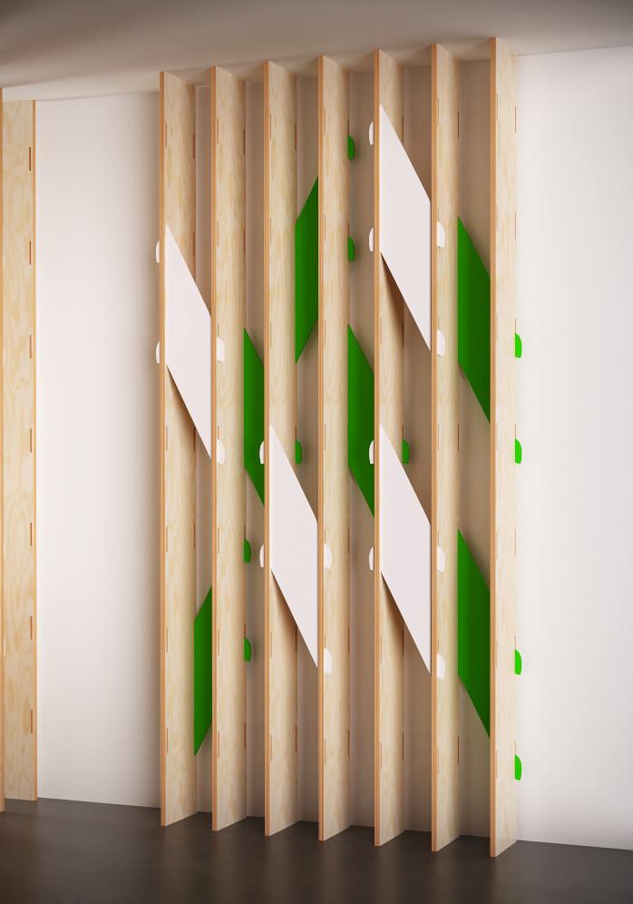 Дизайнерская панель-перегородка для зонирования