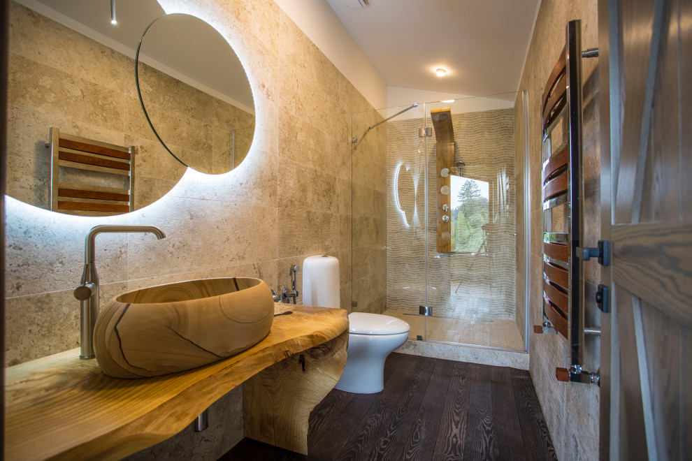 Душевая со столешницей из слэба