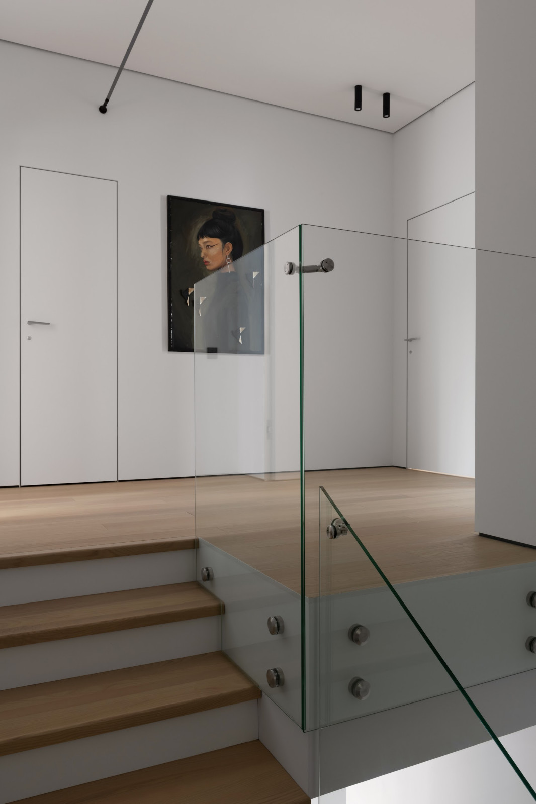 Частный дом в черно-белом цвете