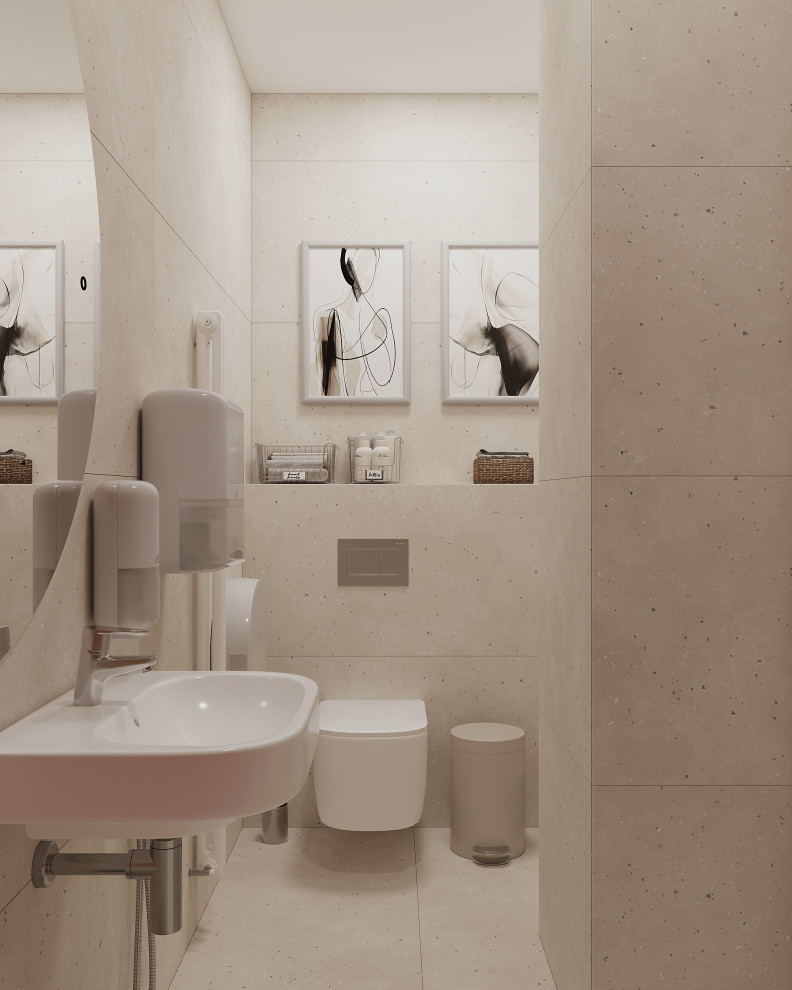 Яркие санузлы для медецинского центра