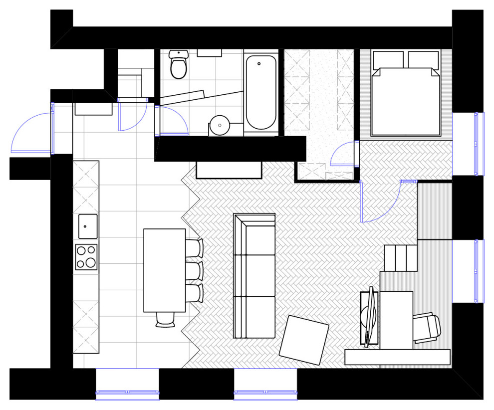 Houzz тур: Лофт в Петербурге с домиком для собак