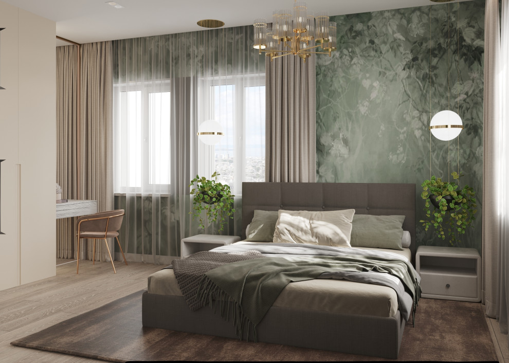 Обложка проекта: Спальня современный с экостилем
