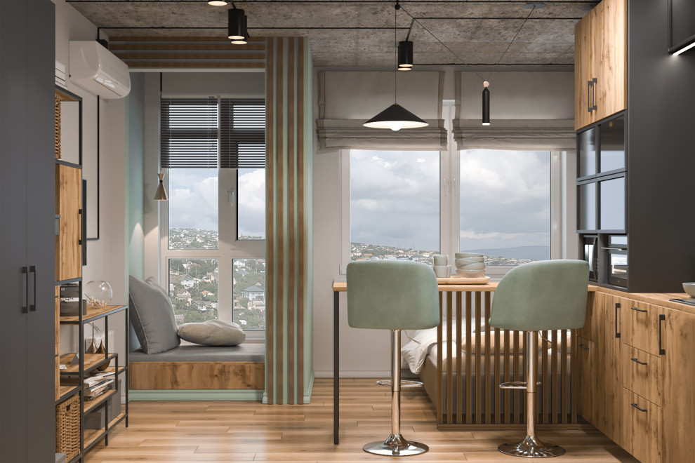 Обложка проекта: Дизайн-проект студии в стиле минимализм с элементами лофт