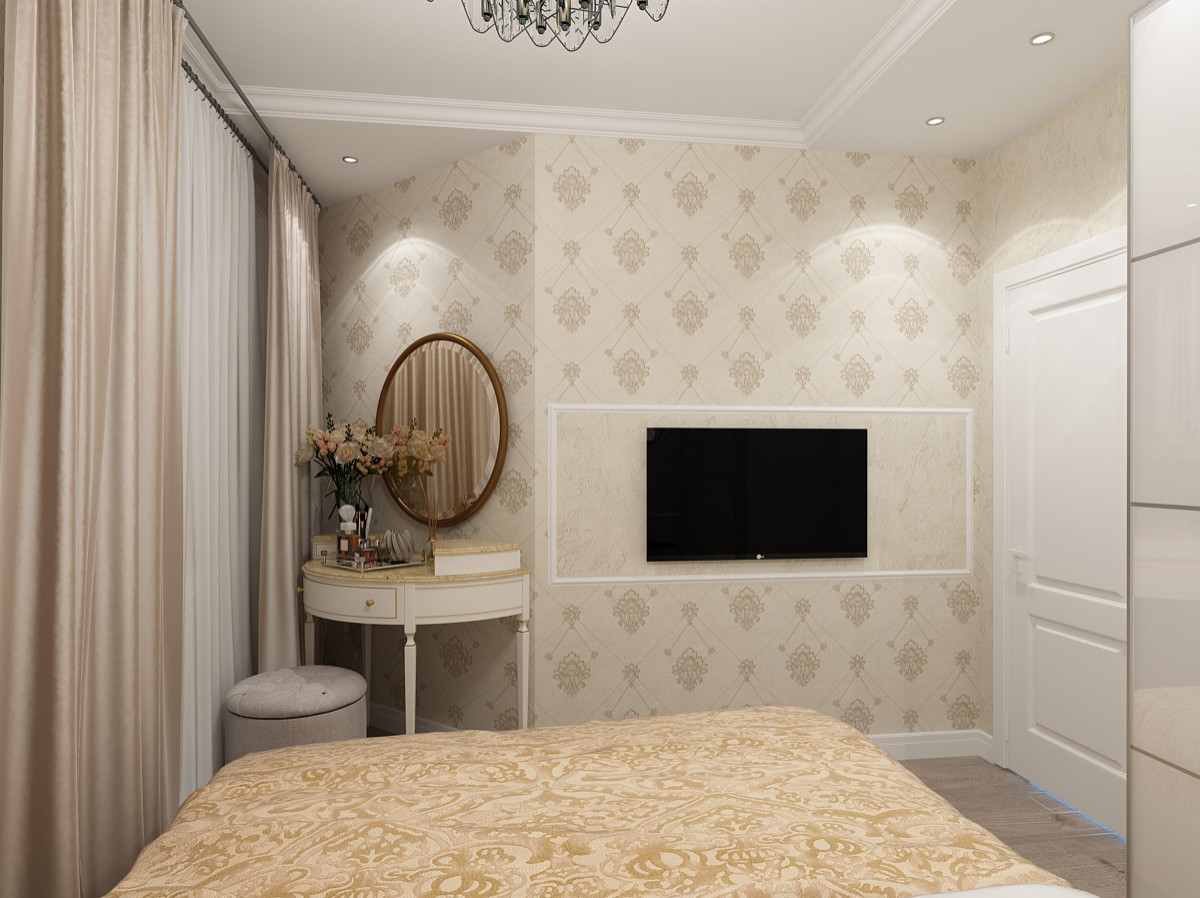 Дизайн-проект спальни с старгороде г.Омск