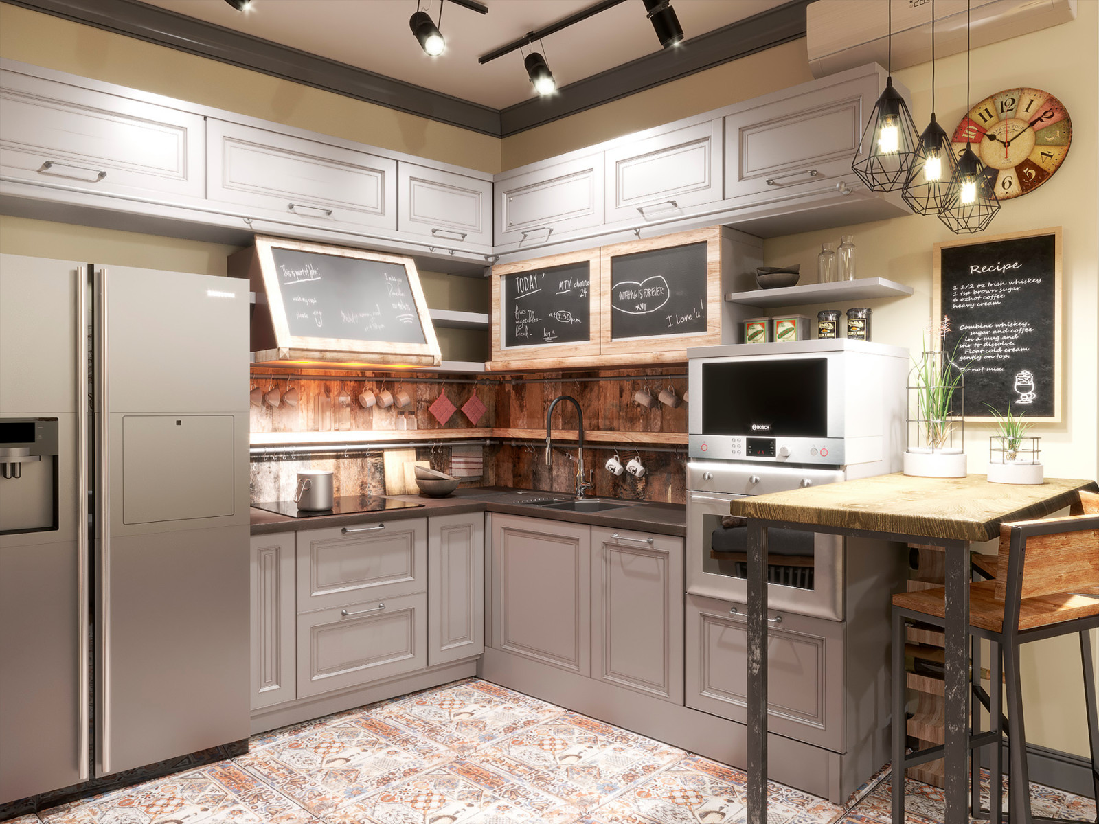 Квартира в стиле лофт в ЖК "V-houze"