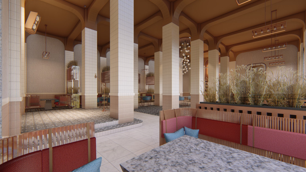 Проект ресторана в стиле ar deco