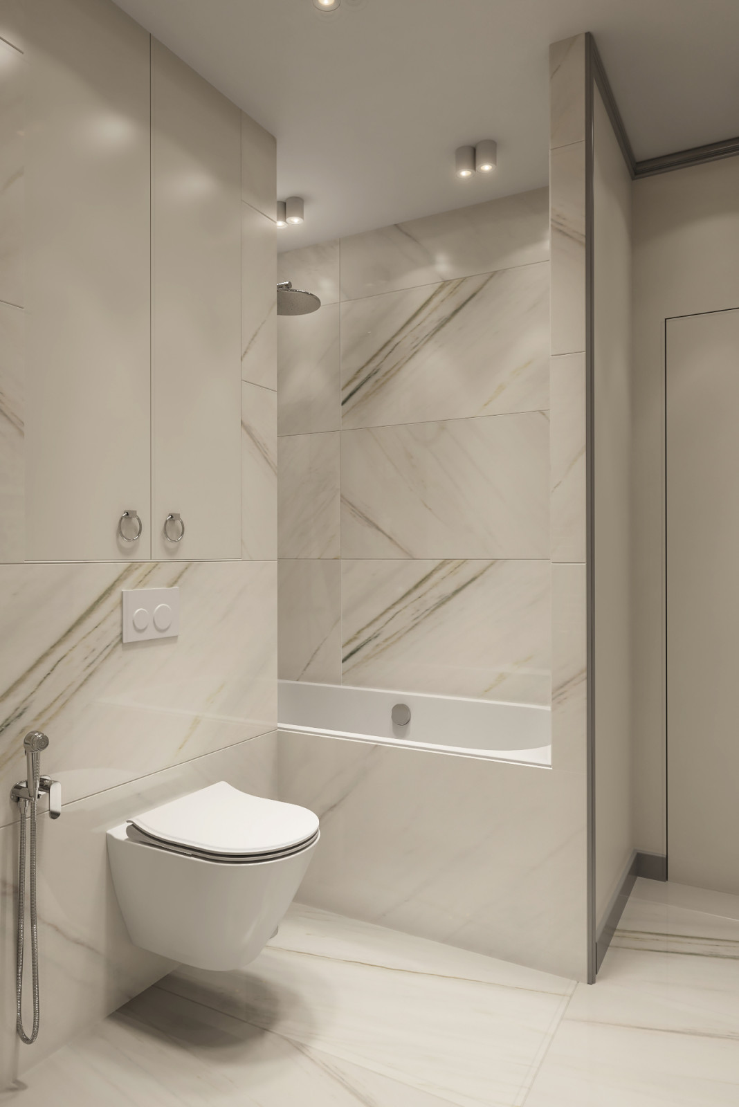 Визуализация однокомнатной квартиры 38 м2