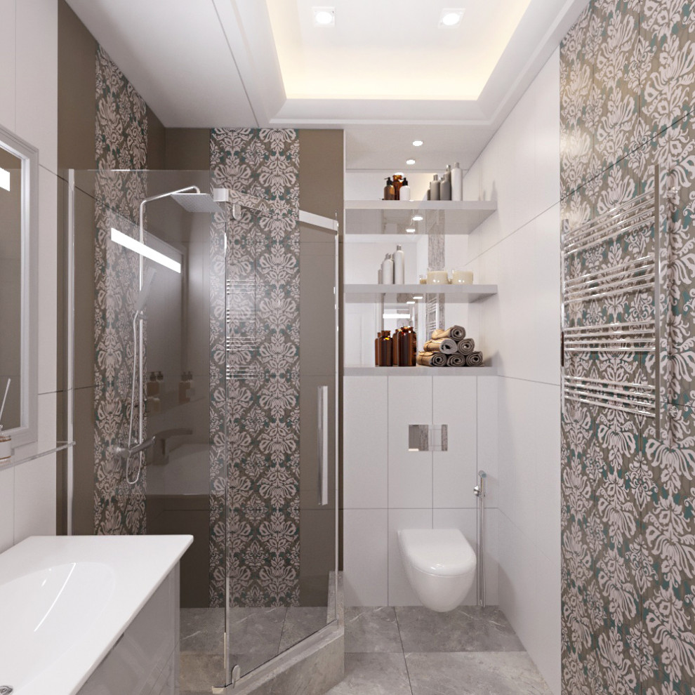 Дизайн проект квартиры 55 м2 в стиле "Неоклассика".