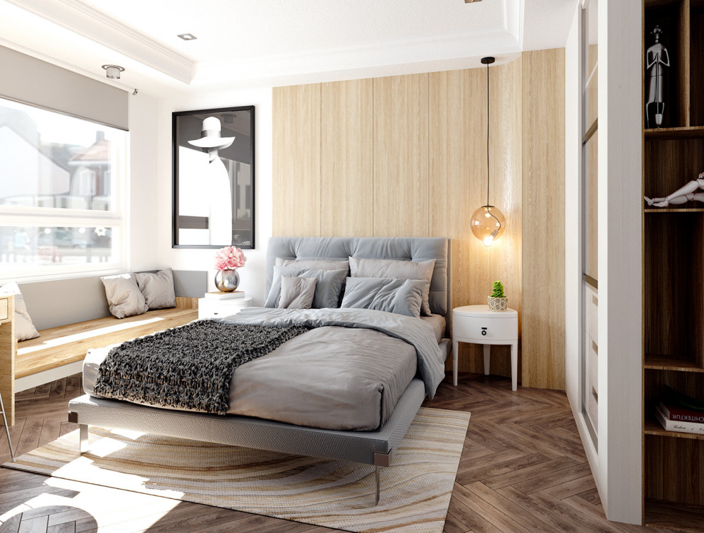 Дизайн-проект спальни 19 м2